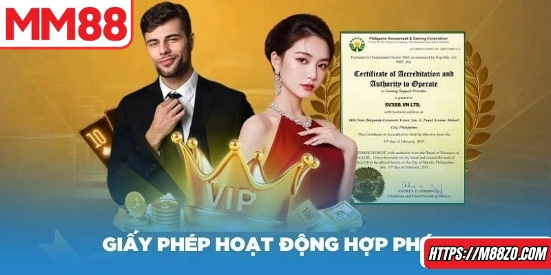Một số giấy phép nhà cái được cấp phép thể hiện rõ tính pháp lý, uy tín nền tảng